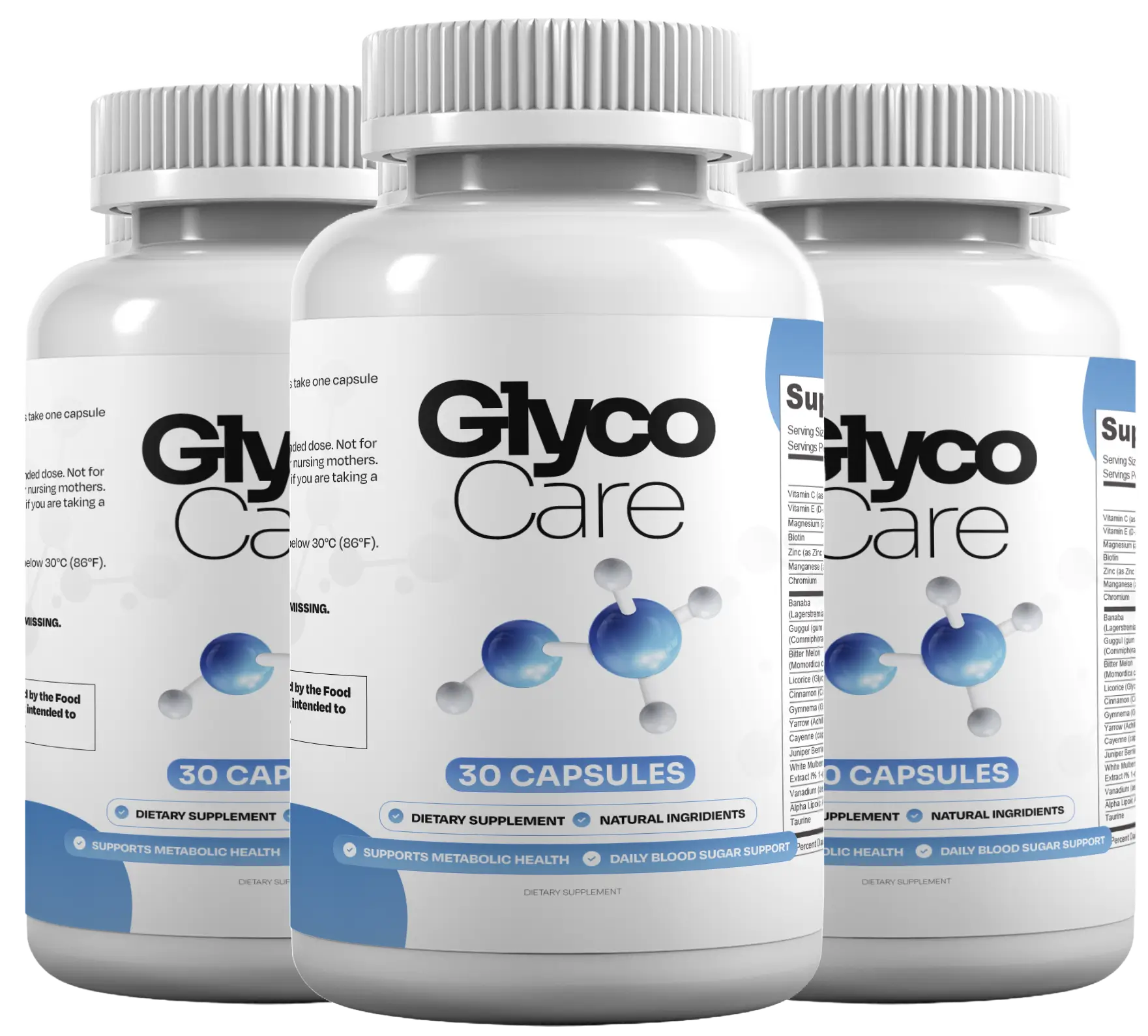 GlycoCare 3 bottles 90 day supply best value